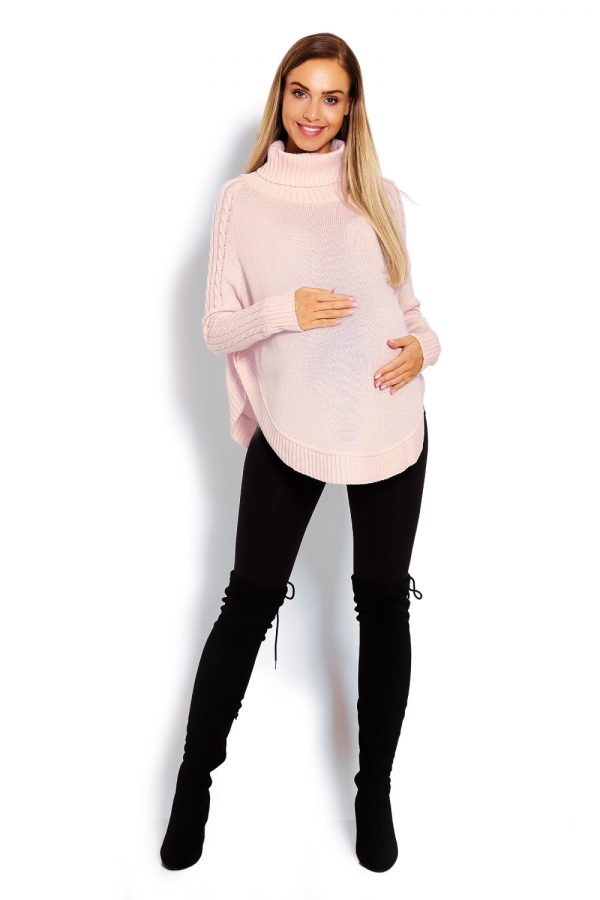 pink Maternity poncho model 122941 PeeKaBoo