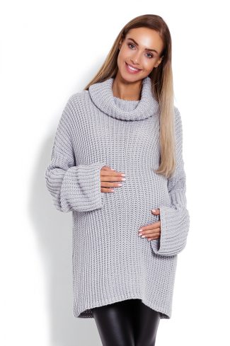 grey Pregnancy sweater model 122947 PeeKaBoo