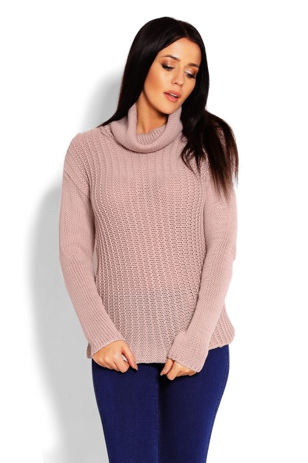 Beige Turtleneck in Sweaters, Pullovers, Jumpers, Turtlenecks, Boleros, Shrugs with Acrylic