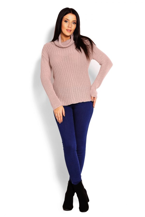 Beige Turtleneck in Sweaters, Pullovers, Jumpers, Turtlenecks, Boleros, Shrugs with Acrylic