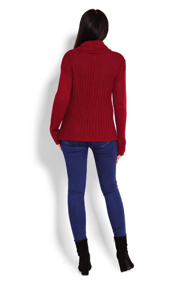 Red Turtleneck in Sweaters, Pullovers, Jumpers, Turtlenecks, Boleros, Shrugs with Acrylic