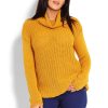 821408 Yellow Turtleneck in Sweaters, Pullovers, Jumpers, Turtlenecks, Boleros, Shrugs with Acrylic
