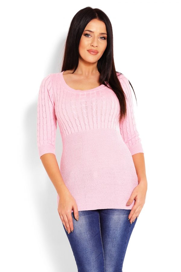 Pink Jumper in Sweaters, Pullovers, Jumpers, Turtlenecks, Boleros, Shrugs with Acrylic
