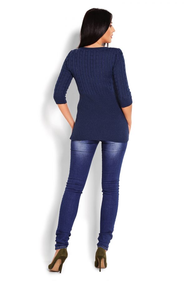 Navy Blue Jumper in Sweaters, Pullovers, Jumpers, Turtlenecks, Boleros, Shrugs with Acrylic