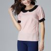 Pink Blouse in Women`s Blouses, Tunics with Spandex, Polyester and Viscose