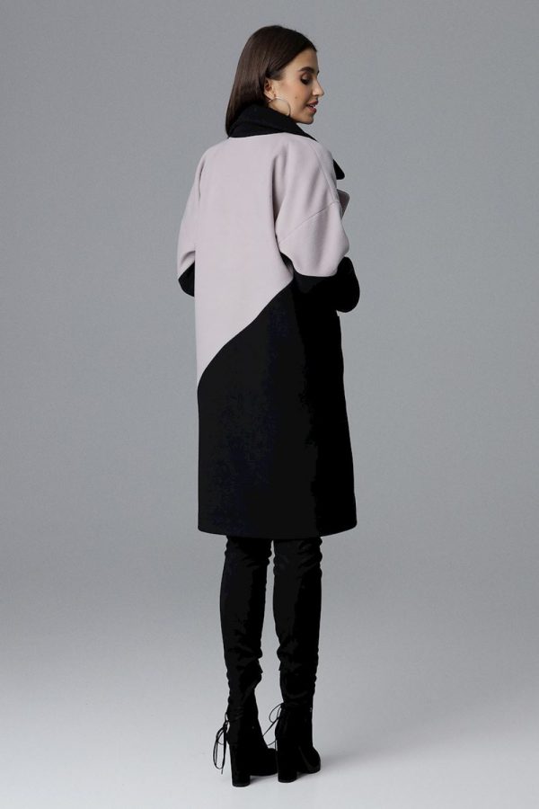Black Coat in Women`s Coats, Jackets with Polyester and Viscose