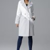 Grey Coat in Women`s Coats, Jackets with Polyester and Viscose
