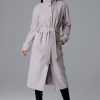 Beige Coat in Women`s Coats, Jackets with Polyester and Viscose