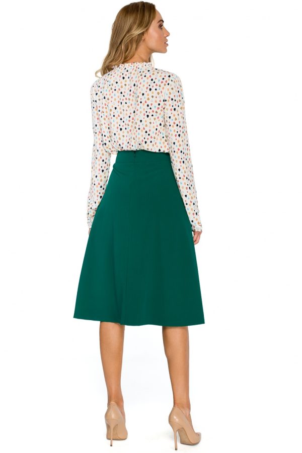 Green Skirt in Skirts with Spandex, Polyester and Viscose