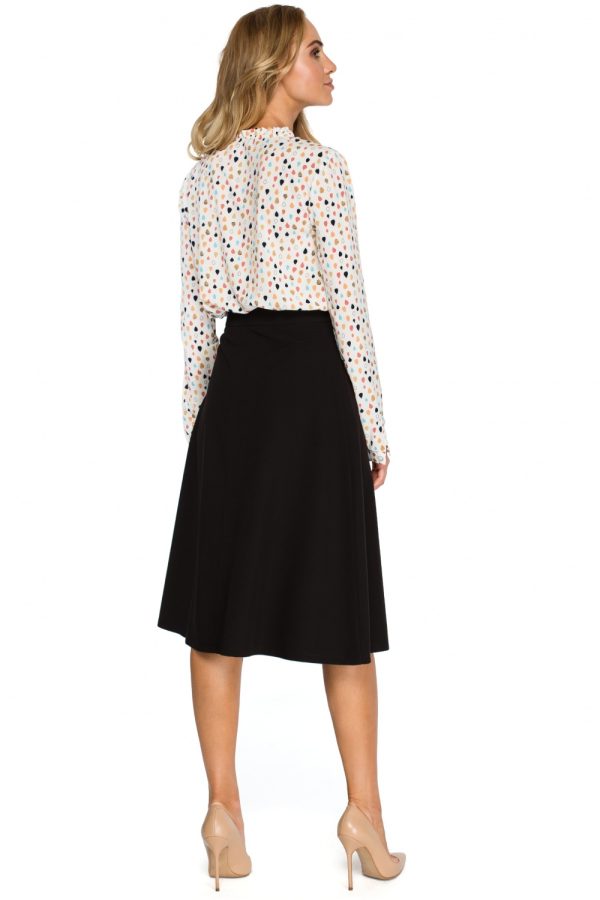 Black Skirt in Skirts with Spandex, Polyester and Viscose