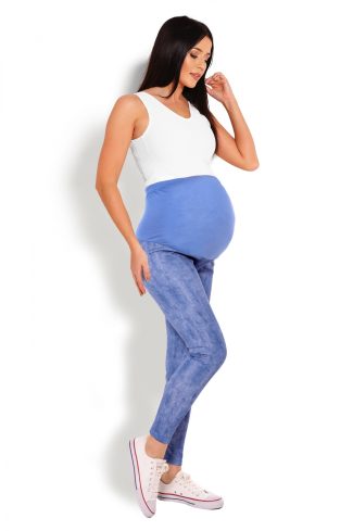 blue Maternity leggings model 125822 PeeKaBoo