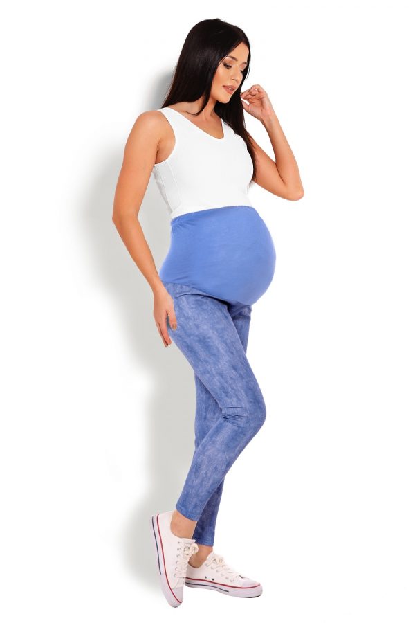 Blue Maternity Leggings in Maternity Leggings with