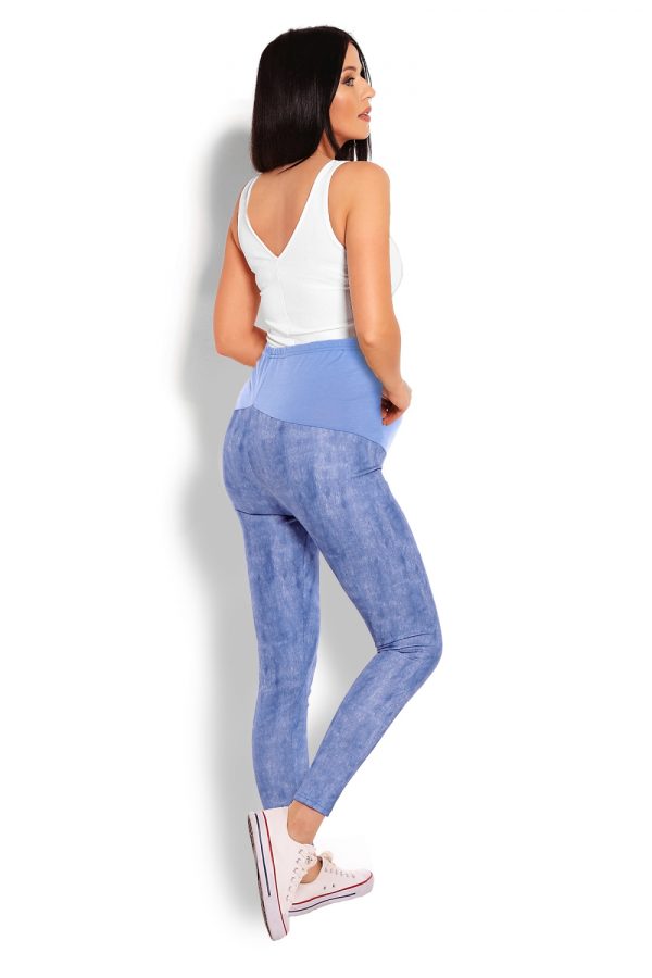 Blue Maternity Leggings in Maternity Leggings with