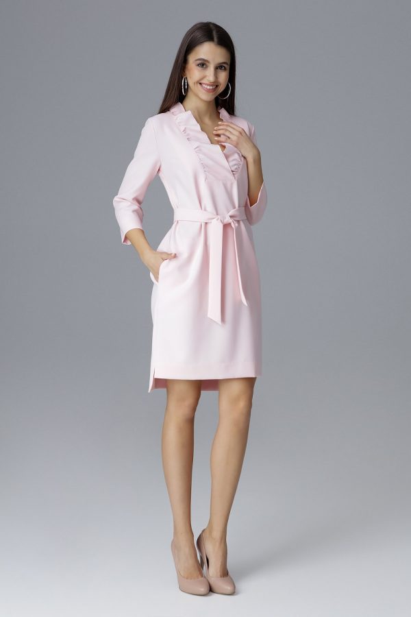Pink Cocktail Dress in Formal Dresses, Cocktail Dresses with Spandex and Polyester