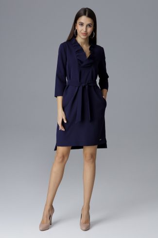 navy blue Cocktail dress model 126004 Figl