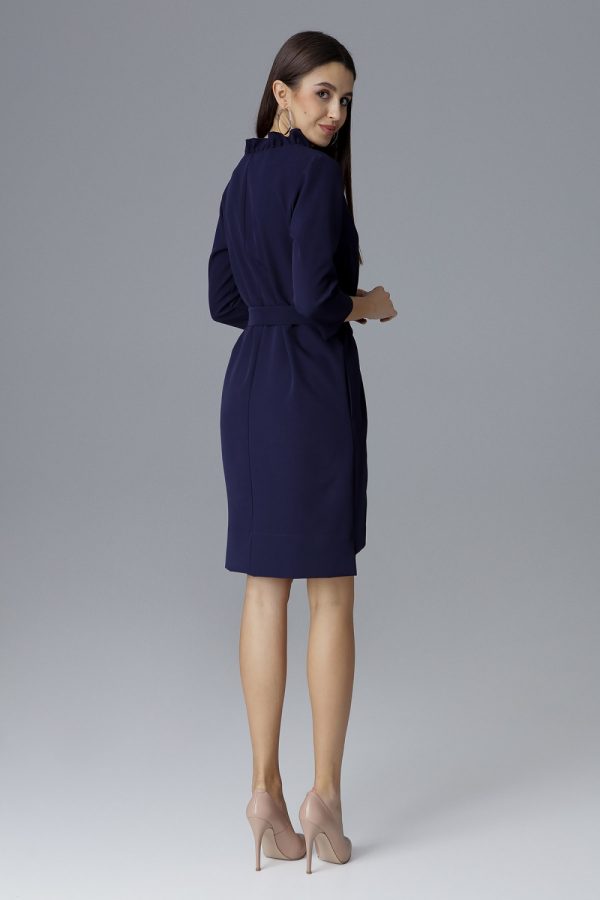 Navy Blue Cocktail Dress in Formal Dresses, Cocktail Dresses with Spandex and Polyester