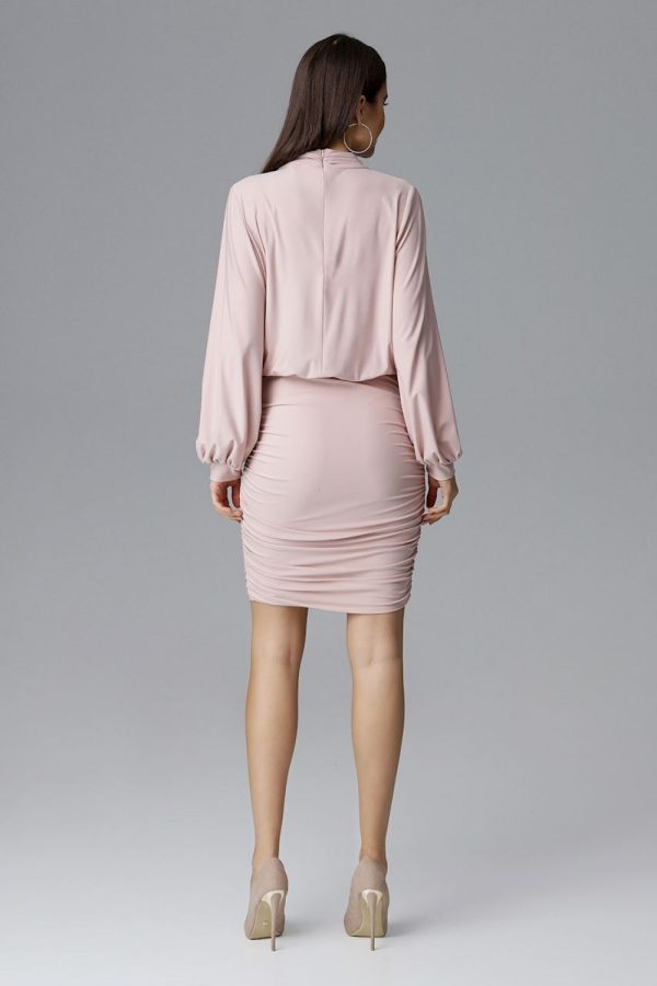 Pink Cocktail Dress in Formal Dresses, Cocktail Dresses with Spandex and Polyester