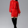 Red Cocktail Dress in Formal Dresses, Cocktail Dresses with Spandex and Polyester