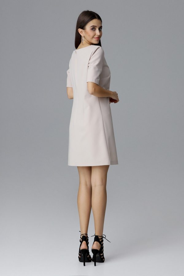 beige Daydress model 126011 Figl