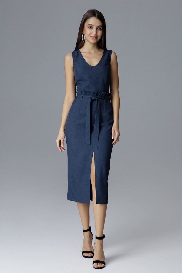 Navy Blue Cocktail Dress in Formal Dresses, Cocktail Dresses with Polyester