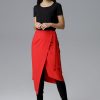 Red Skirt in Skirts with Polyester