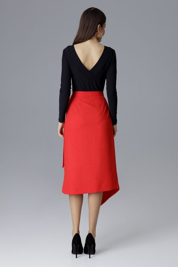 Red Skirt in Skirts with Polyester