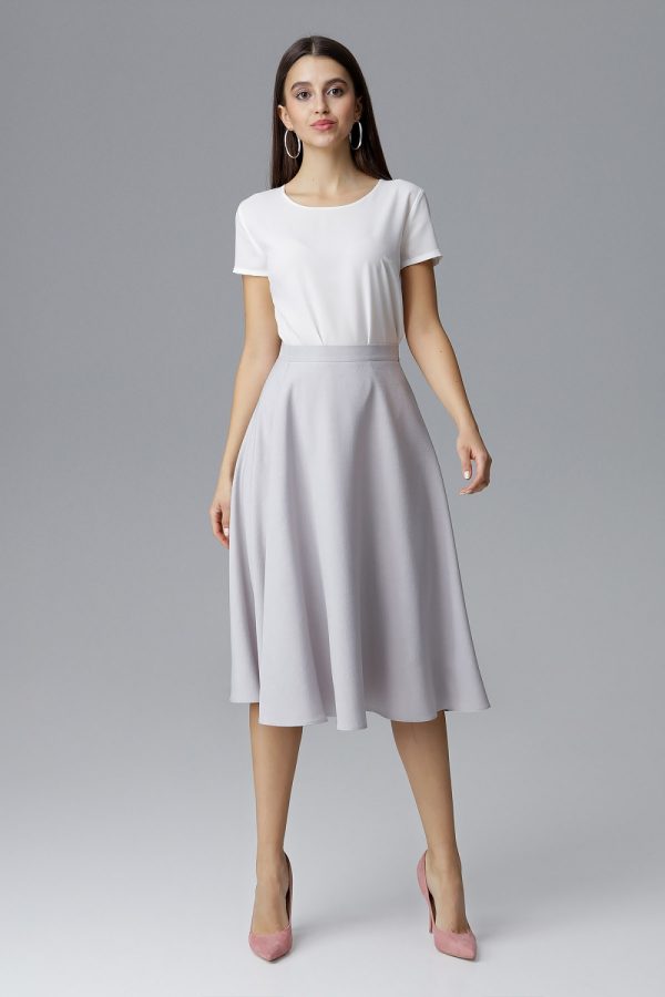 Grey Skirt in Skirts with Polyester