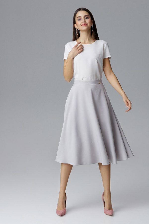 Grey Skirt in Skirts with Polyester