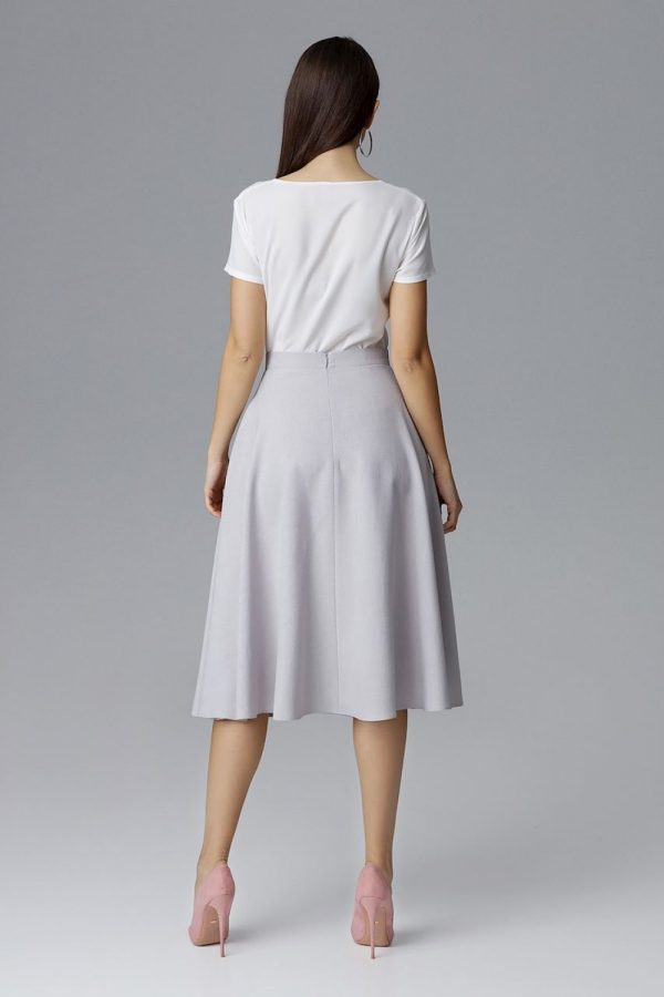 Grey Skirt in Skirts with Polyester