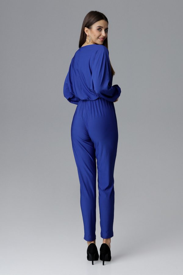 Navy Blue Suit in Playsuits For Women with Spandex and Polyester