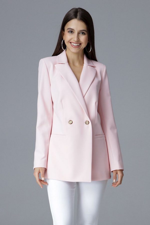 Pink Jacket in Jackets, Vests For Women with Spandex and Polyester