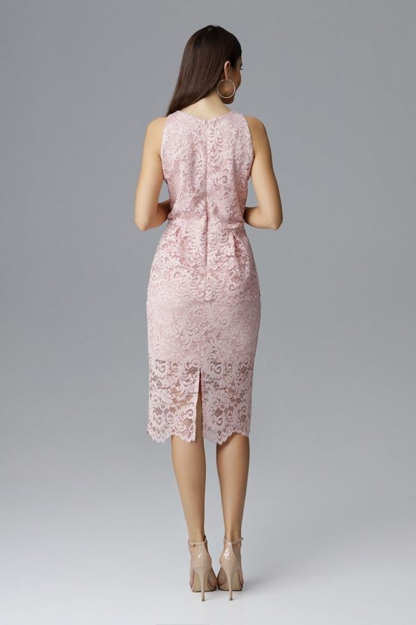 Pink Evening Dress in Evening Dresses with Spandex and Polyester