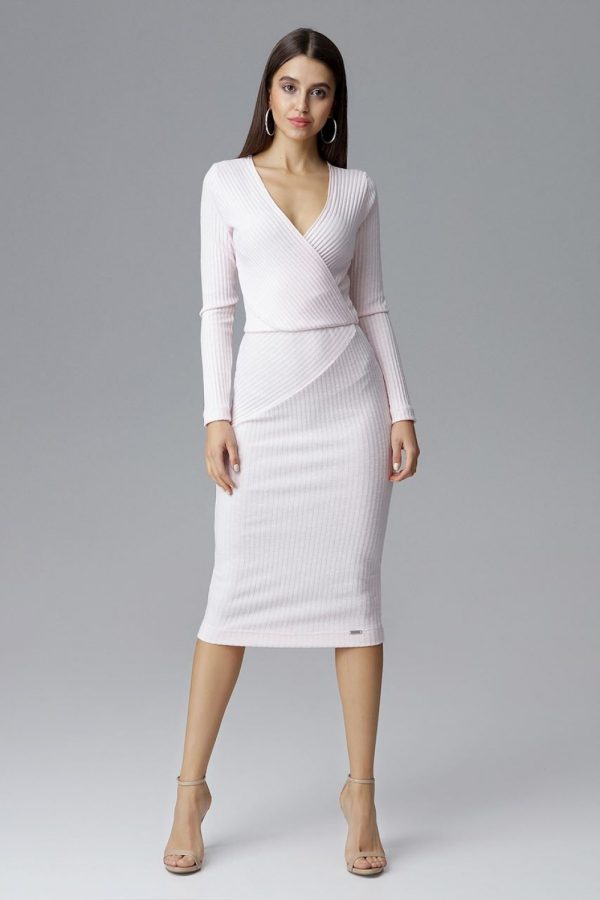 Pink Cocktail Dress in Formal Dresses, Cocktail Dresses with Spandex, Polyester and Viscose