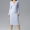 Blue Cocktail Dress in Formal Dresses, Cocktail Dresses with Spandex, Polyester and Viscose