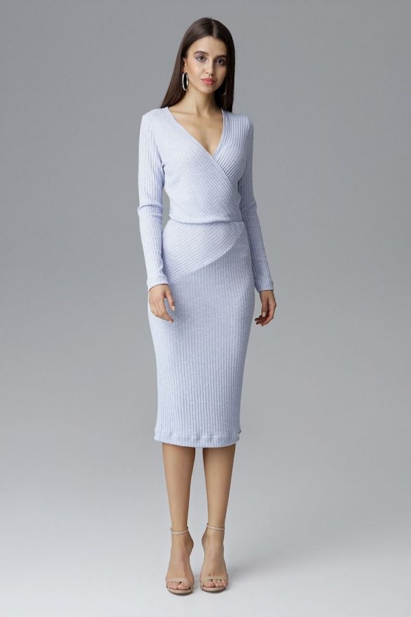 Blue Cocktail Dress in Formal Dresses, Cocktail Dresses with Spandex, Polyester and Viscose