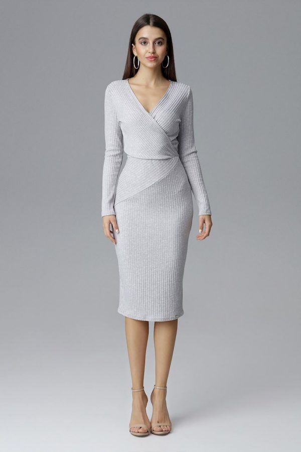Grey Cocktail Dress in Formal Dresses, Cocktail Dresses with Spandex, Polyester and Viscose