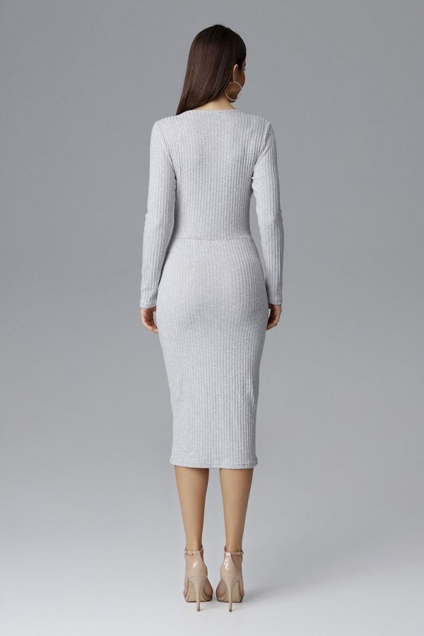 Grey Cocktail Dress in Formal Dresses, Cocktail Dresses with Spandex, Polyester and Viscose