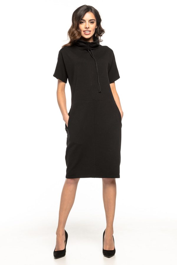 Black Daydress in Day Dresses with Cotton and Polyester