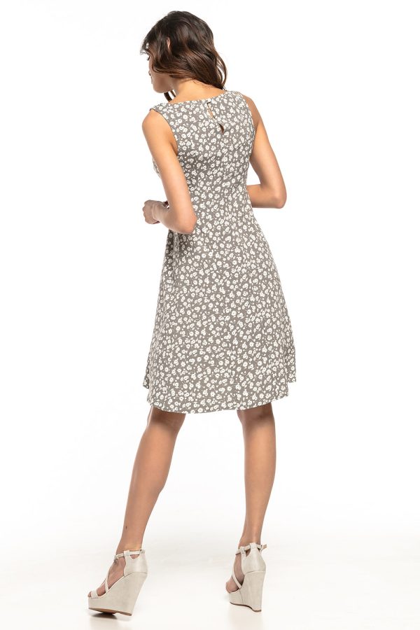 Grey Daydress in Day Dresses with Polyester