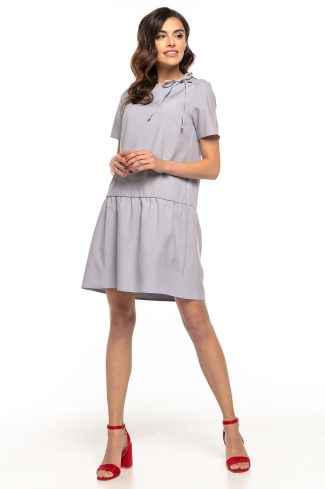 832676 Grey Daydress in Day Dresses with Spandex and Polyester