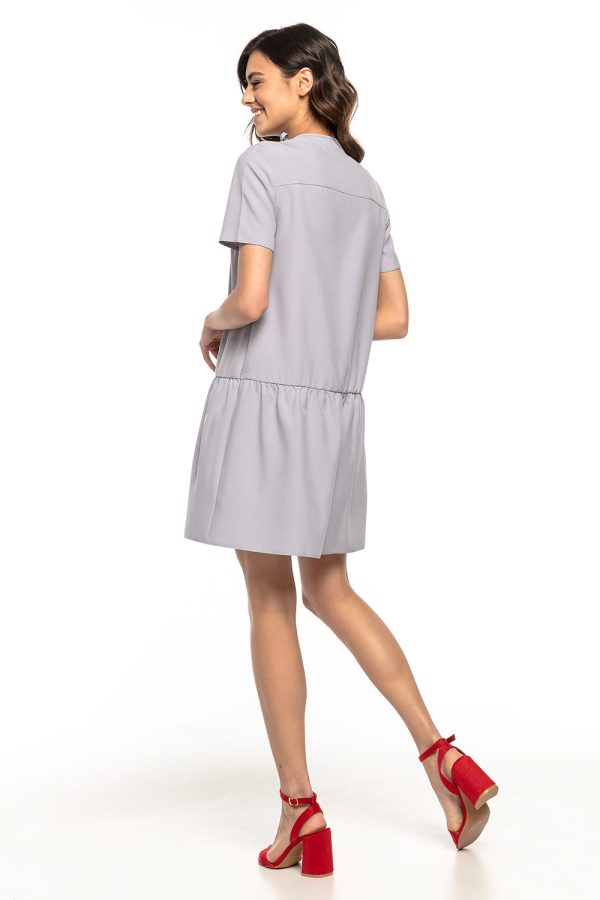 Grey Daydress in Day Dresses with Spandex and Polyester