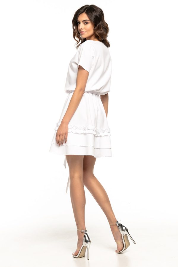 White Daydress 1 in Spandex and Polyester