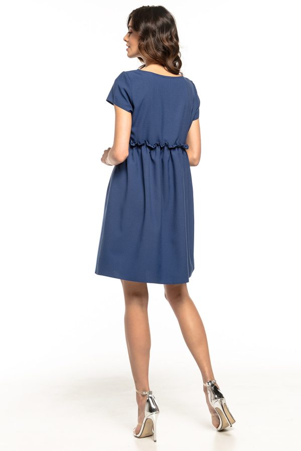 Navy Blue Daydress 3 in Spandex and Polyester