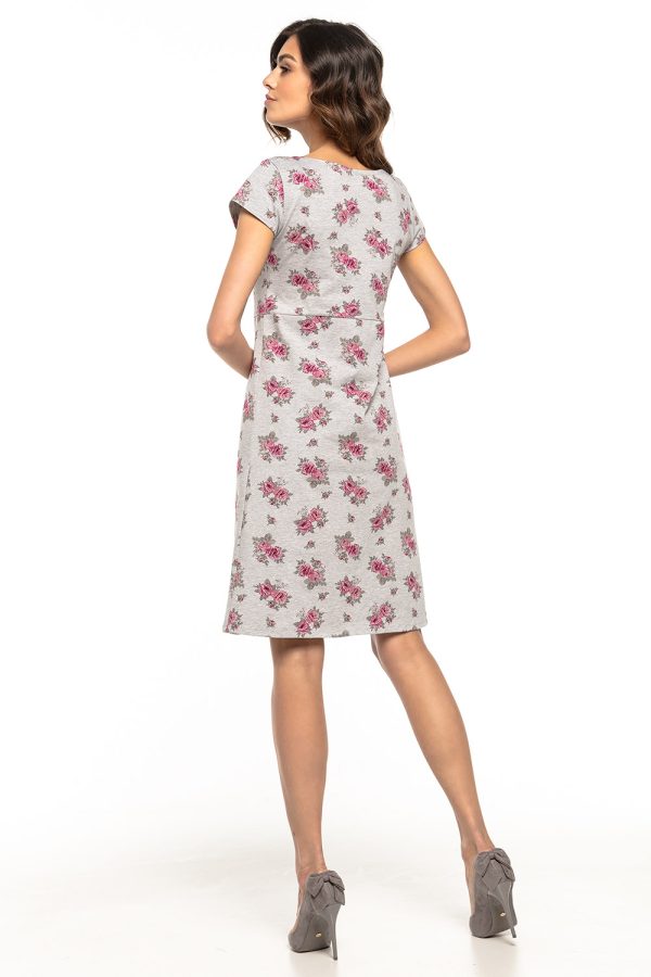 Grey Daydress in Day Dresses with Cotton and Polyester