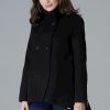 Black Jacket in Women`s Coats, Jackets with Polyester and Viscose