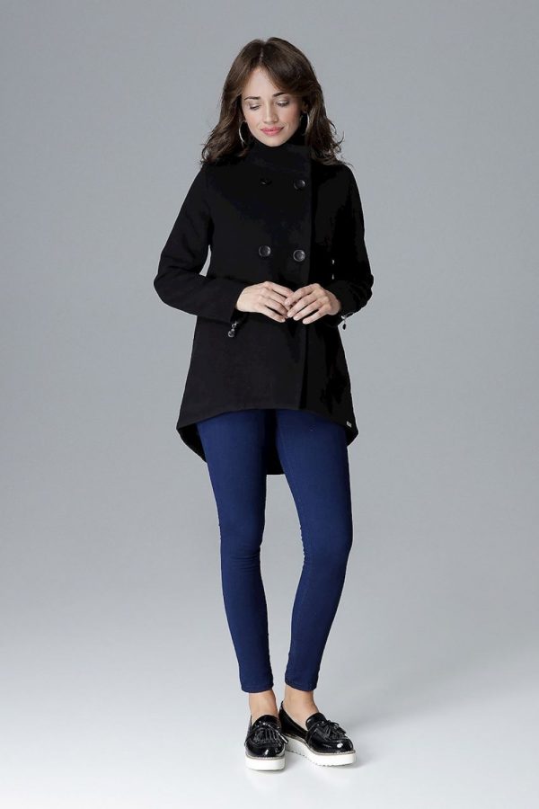 Black Jacket in Women`s Coats, Jackets with Polyester and Viscose