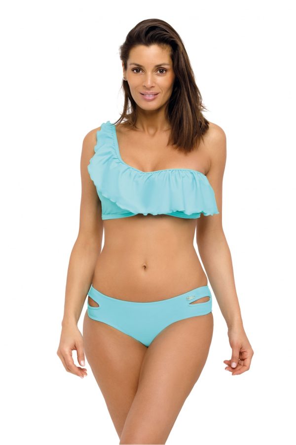 Blue Swimsuit Two Piece in Two-Piece Swimsuits, Tops, Swimsuit Bottoms with Spandex and Polyamide