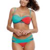 Green Swimsuit Two Piece in Two-Piece Swimsuits, Tops, Swimsuit Bottoms with Spandex and Polyamide