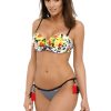 Grey Swimsuit Two Piece in Two-Piece Swimsuits, Tops, Swimsuit Bottoms with Spandex and Polyamide