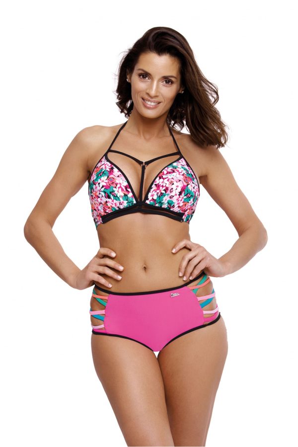 Pink Swimsuit Two Piece in Two-Piece Swimsuits, Tops, Swimsuit Bottoms with Spandex and Polyamide